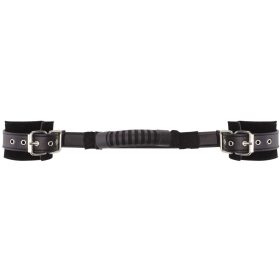 Állítható bőr bilincsek - prémium fekete színben