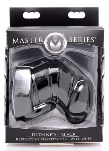 Detained – 7 cm hosszú prémium zárva tartó ketrec fekete