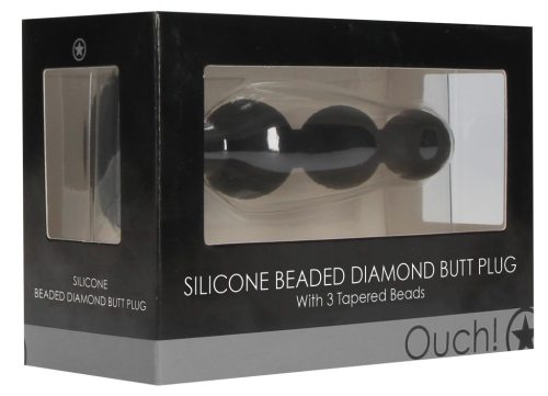 Bijou Beaded – ékszerhatású anális plug 9,5 x 2,5 cm