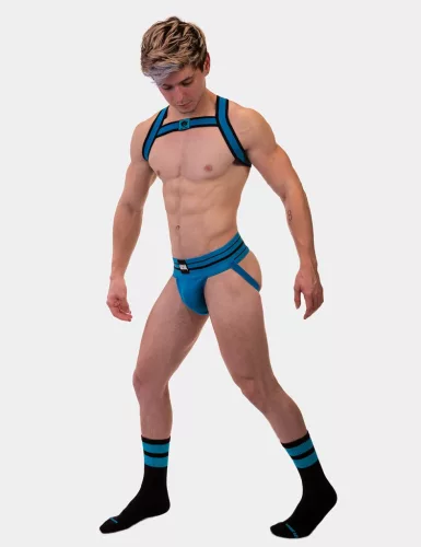 Fekete-kék edzőzokni – prémium kényelem és tartósság