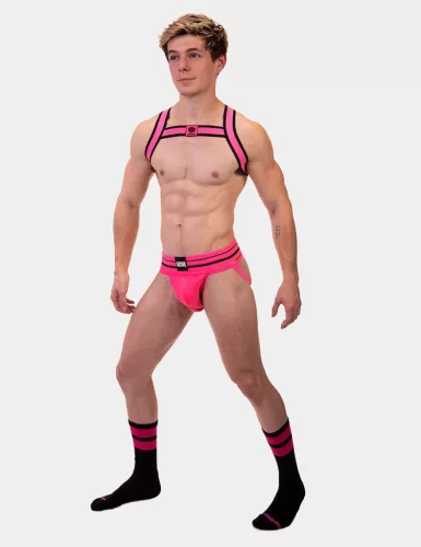 Fekete-Fluoreszkáló Rózsaszín Edzőzokni