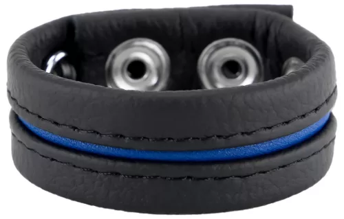 Prémium bőrszűkítő gyűrű – három nyomás, fekete-kék