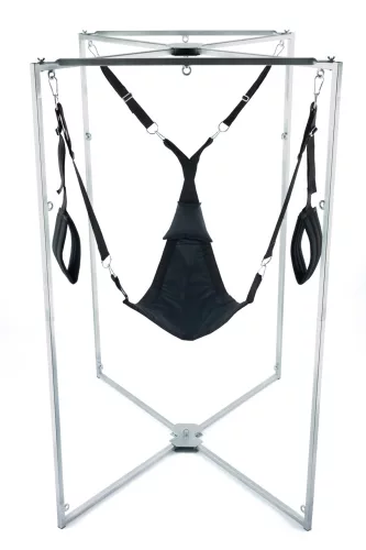 Kit Sling – fekete háromszögű szövet, szürke merevítéssel