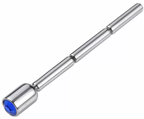 Urethral Jewel – vékony kék gyöngy, 6 cm hosszú, 4 mm átmérőjű