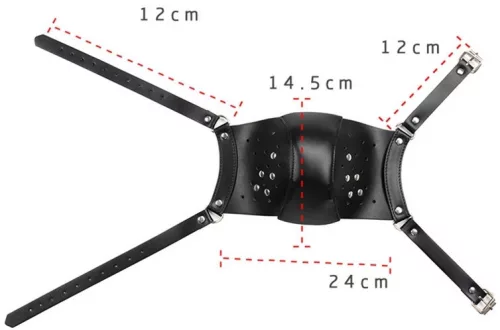 Fekete Punk Álarc - stílusos védelem és titokzatosság