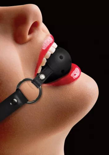 Fekete ball gag – izgalmas játék az ínycsiklandó élvezetért