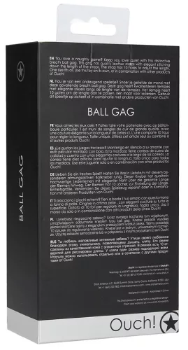 Fekete ball gag – izgalmas játék az ínycsiklandó élvezetért
