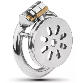 Fém szexi zár – lapos intim ketrec 2 cm