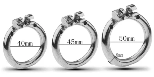 Fém szexi zár – lapos intim ketrec 2 cm