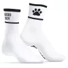 Good Boy Socks – stílusos, fehér-fekete zoknik