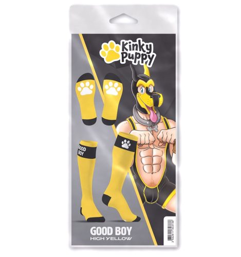 Big Good Boy – sárga prémium térdzokni
