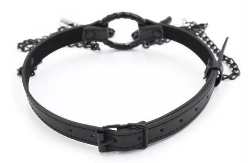 Gag Nip Ring – stílusos mellbimbó feszítő fekete színben