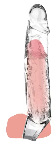 Get Real – átlátszó pénisz hüvely, 16 x 3,5 cm