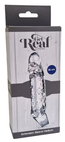 Get Real M – áttetsző pénisz hüvely 13 x 3 cm