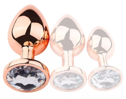 Bijou PinkyGold – átlátszó prémium anális kényeztető