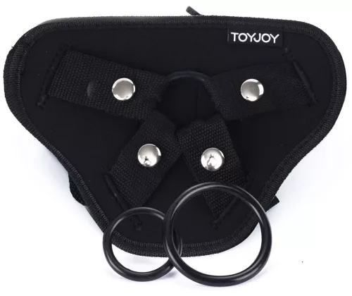 Strap-On Deluxe – prémium fekete dildós heveder پن