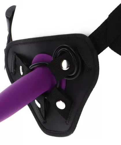Strap-On Deluxe – prémium fekete dildós heveder پن