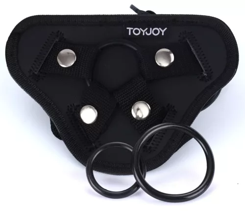 Strap-On Get Real – fekete dildós öv harnesz