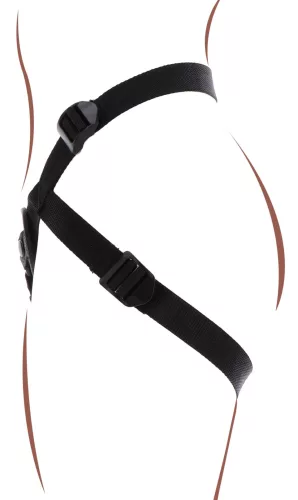 Strap-On Get Real – fekete dildós öv harnesz