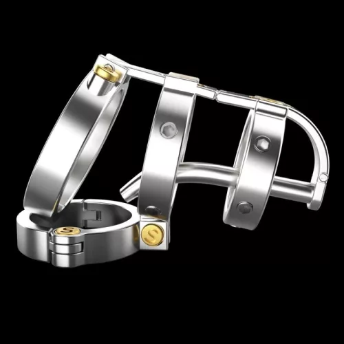 Teljes mechanikai chastity ketrec - 6,5 x 3,5 cm