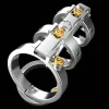 Teljes mechanikai chastity ketrec - 6,5 x 3,5 cm