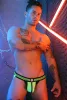 Breedwell Daycrawler – fekete-fluoreszkáló jockstrap