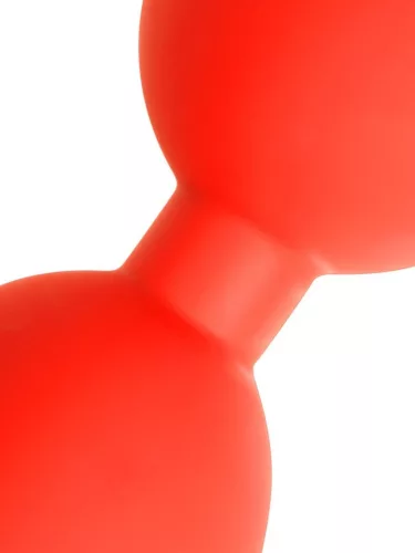 Anal balls - rugalmas tojások M - 45 x 5 cm - piros