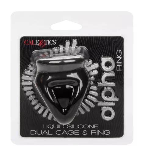 Alpha Dual – prémium szilikon herefeszítő fekete