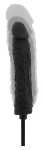 Inflatable Dildo – fekete, 18 cm és 3,5 cm prémium vibrátor