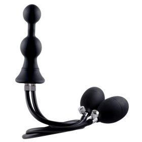 Duobally – felfújható anális plug 18 x 9 cm
