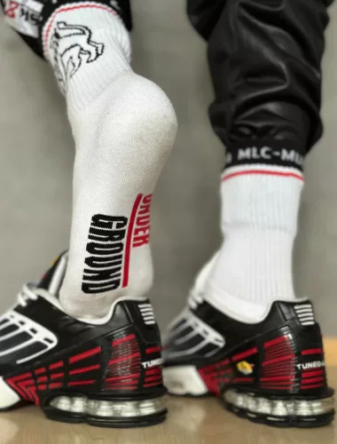 MLC Munich 1974 – stílusos fehér zoknik