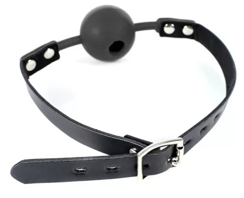 Enjoy Gag – fekete golyóhúzó, prémium intim élményhez