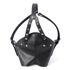 Fekete Gagown maszk – érzéki felnőtt kiegészítő