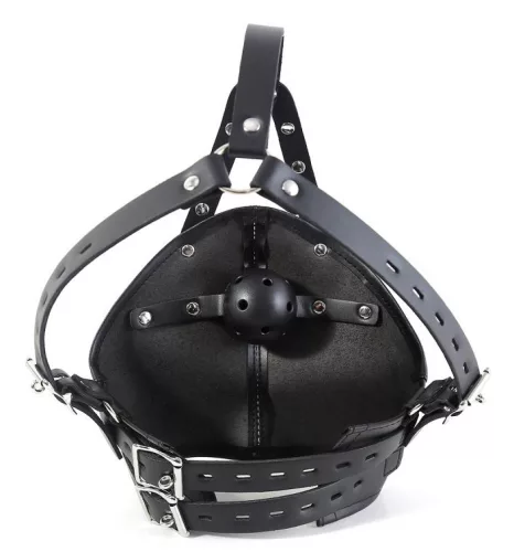 Fekete Gagown maszk – érzéki felnőtt kiegészítő