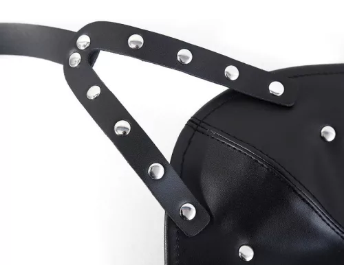 Fekete Gagown maszk – érzéki felnőtt kiegészítő