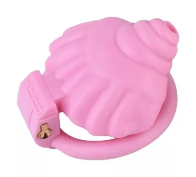 Shellina ketrec 6,5x4,5 cm rózsaszín