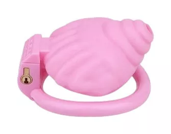 Shellina ketrec 6,5x4,5 cm rózsaszín