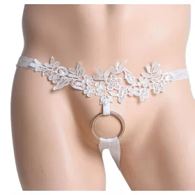 Fehér csipkés jock alsó