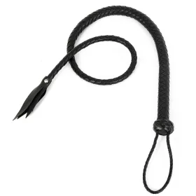 Fekete bőr hosszú ostor