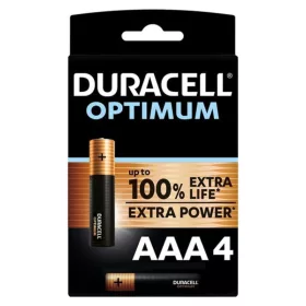Duracell Optimum 200 - prémium AAA alkáli elem csomag 4db