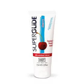   Lubrificante commestibile HOT Superglide a base d'acqua - CHERRY 75 ml