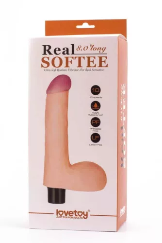 Dildo vibrante Real Softee 4"