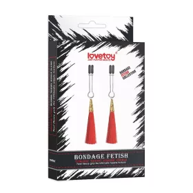 Pinza per capezzoli Glamour Tassel Red