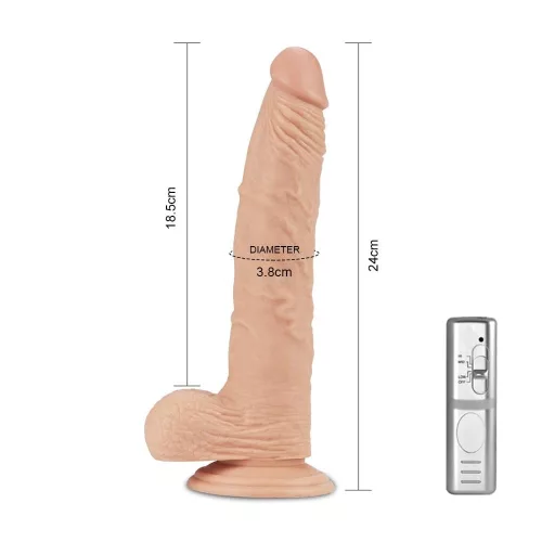 Dildo vibrante vero e estremo 9,5''