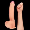 Cock in silicone platino a doppio strato da 11"