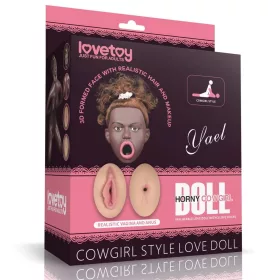Bambola d'amore in stile cowgirl marrone