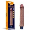 Dildo vibrante in silicone ricaricabile da 9,5" REAL SOFTEE