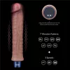 Dildo vibrante in silicone ricaricabile da 9,5" REAL SOFTEE