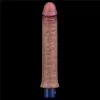 Dildo vibrante in silicone ricaricabile da 9,5" REAL SOFTEE