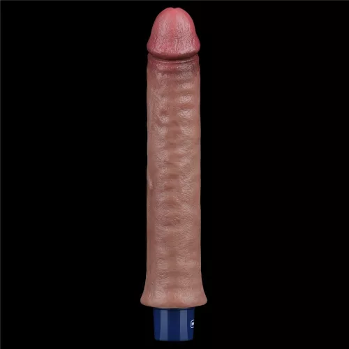 Dildo vibrante in silicone ricaricabile da 9,5" REAL SOFTEE